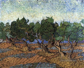 Landschaft auf der Ebene Werke - Olive Grove 2 Vincent van Gogh Szenerie